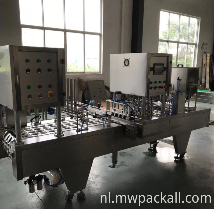 Automatisch op maat gemaakte pneumatische drinkwater plastic beker vulling montage machine